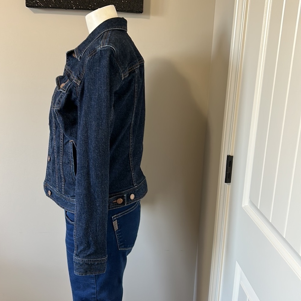 LAUREN Ralph Lauren Jean Jacket Womens Denim Trucker Jacket Pockets Sz XS - Picture 8 of 12